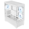 Picture of Prologix Axon GM-03AW Glass White: Midi Tower, MicroATX/ITX, 3 x 120 mm ARGB Fans Included, 120 mm Rear& 360 mm Top Radiator Support, Tempered Glass
